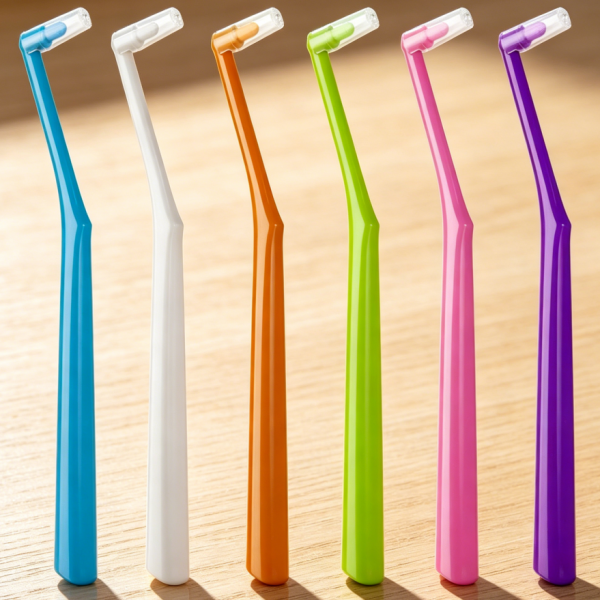 End tuft soft toothbrush, orthodontic, 6-pack