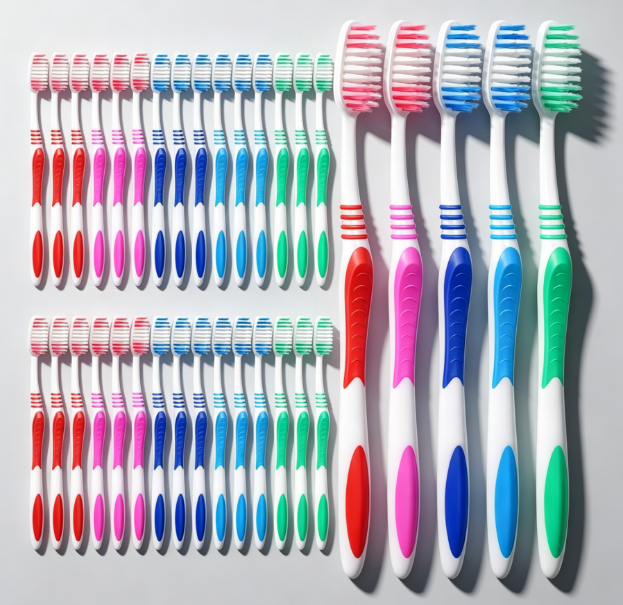 Extra hard firm adult toothbrush, 72-pack