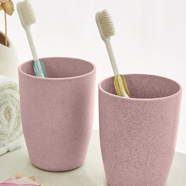 Bathroom tumblers, reusable toothbrush cup, 1-pack