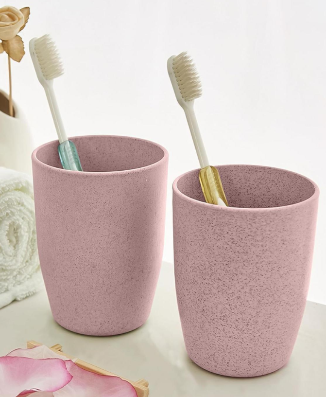 Bathroom tumblers, reusable toothbrush cup, 1-pack