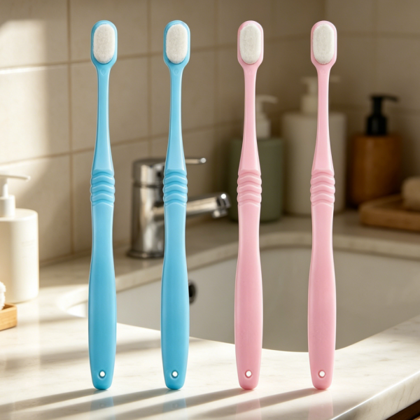 Extra soft micro nano toothbrush, sensitive teeth, 4-pack